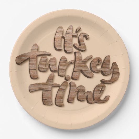Grappig, het is het Turks Thanksgiving Gezegde Papieren Bordje (Voorkant)