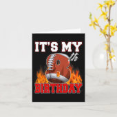 Grappig Het is mijn 8e verjaardag 8 jaar oude Foot Kaart (Gele Bloem)