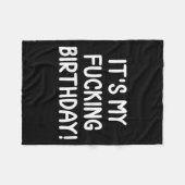 Grappig Het Is Mijn Verjaardag Fleece Deken (Voorkant (Horizontaal))