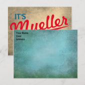 Grappig "Het is Mueller Time" Briefkaart (Voorkant / Achterkant)