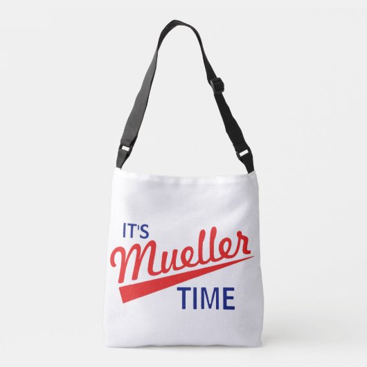 Grappig "Het is Mueller Time" Crossbody Tas (Achterkant)