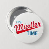 Grappig "Het is Mueller Time" Ronde Button 7,6 Cm (Voorkant /achterkant)