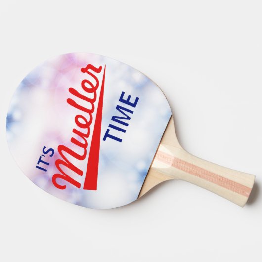 Grappig "Het is Mueller Time" Tafeltennisbatje (Zijkant)