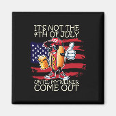 Grappig, het is niet 4 juli tot mijn Weiner komt Magneet (Voorkant)