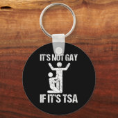Grappig Het Is Niet Homoseksueel Als Het Tsa Bevei Sleutelhanger (Voorkant)