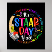 Grappig, het is Staar Day Y'all Testing Teachers E Poster (Voorkant)