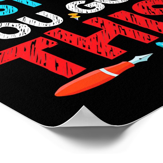 Grappig, het is testdag dat je deze testdag hebt. poster (Hoek)