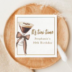 Grappig Het Is Tini Tijd Espresso Martinis Verjaar Servet