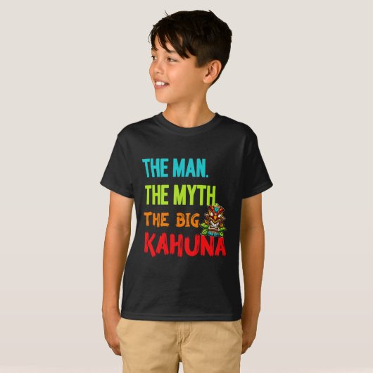 Grappig Het Man De mythe De grote Kahuna Mannen T-shirt (Voorkant volledig)