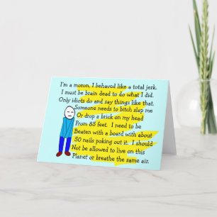 Grappig "Het spijt me" Kaarten en Sleutelhangers