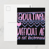 Grappig het toevoegen van moeilijke AF zou niet ad Briefkaart (Voorkant / Achterkant)