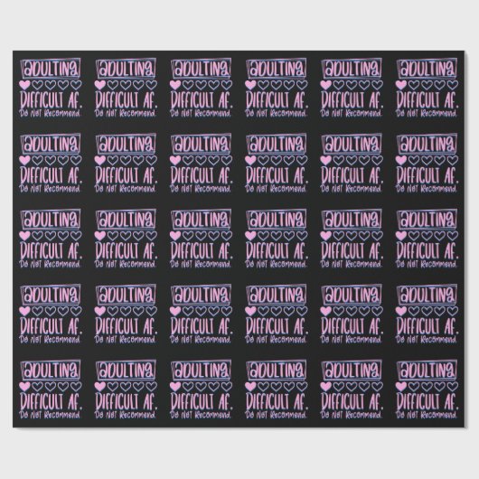 Grappig het toevoegen van moeilijke AF zou niet ad Cadeaupapier (Vlak)