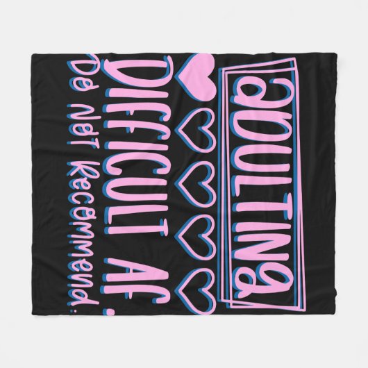 Grappig het toevoegen van moeilijke AF zou niet ad Fleece Deken (Voorkant (Horizontaal))