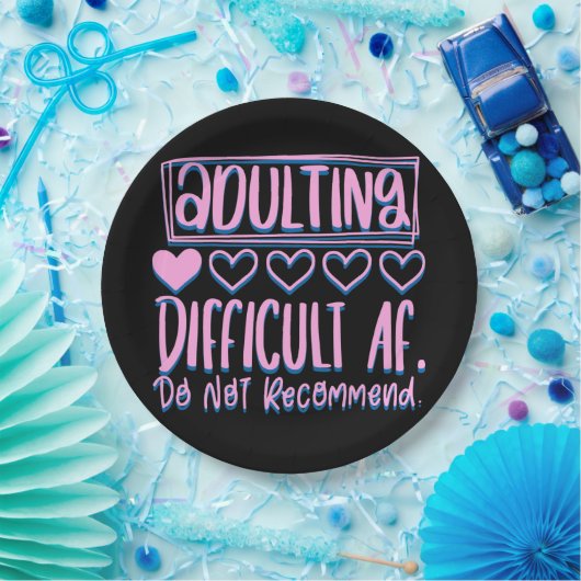 Grappig het toevoegen van moeilijke AF zou niet ad Papieren Bordje (Feest)