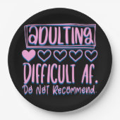 Grappig het toevoegen van moeilijke AF zou niet ad Papieren Bordje (Voorkant)