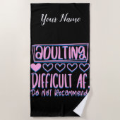 Grappig het toevoegen van moeilijke AF zou niet ad Strandlaken (Voorkant)