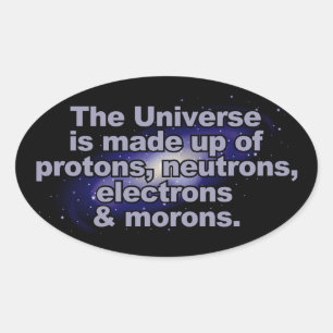 Grappig "Het Universum" stickers