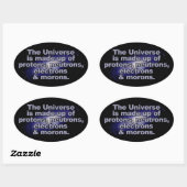Grappig "Het Universum" stickers (Vel)