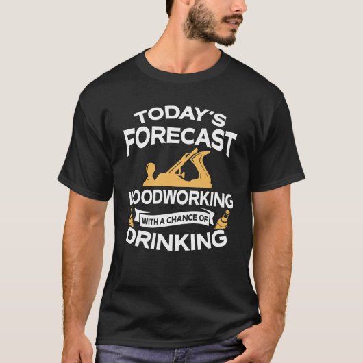 Grappig, het voorspelde bos van vandaag met Drink T-shirt (Voorkant)