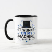 Grappig het werkt op mijn machine programmeur IT k Mok (Links)