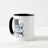Grappig het werkt op mijn machine programmeur IT k Mok (Voorkant links)