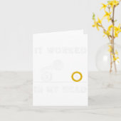 Grappig het werkte in mijn hoofd biljart 8 bal cue kaart (Gele Bloem)