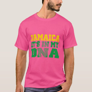 Grappig het zit in mijn DNA Jamaicaans shirt trots