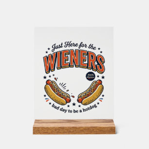 Grappig hete hond worst vintage shirt ontwerp_1 acryl bord