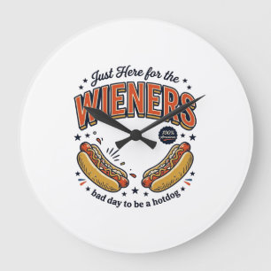 Grappig hete hond worst vintage shirt ontwerp_1 grote klok