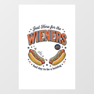 Grappig hete hond worst vintage shirt ontwerp_1 raamsticker