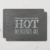 Grappig hete vriend bruidsmeisje voorstel kaart (Voorkant / Achterkant)