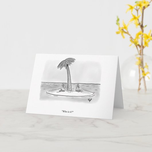 Grappig Hi en Hallo blank Wenskaart Kaart (Gele Bloem)