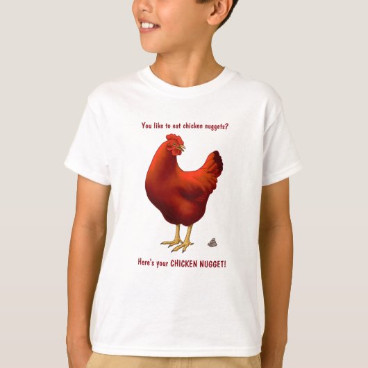 Grappig, hier is je kip Nugget Red Hen T-shirt (Voorkant)