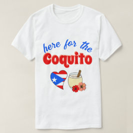 Grappig hier voor de Coquito Puerto Rico Kerstmis T-shirt