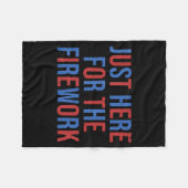 Grappig hier voor de vuurwerk 4 juli koppel fleece deken (Voorkant (Horizontaal))