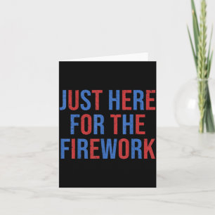 Grappig Hier voor de Vuurwerk 4 juli Koppel Kaart
