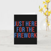 Grappig Hier voor de Vuurwerk 4 juli Koppel Kaart (Gele Bloem)