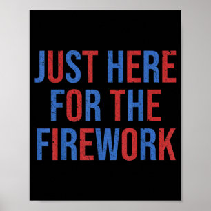 Grappig hier voor de vuurwerk 4 juli koppel poster