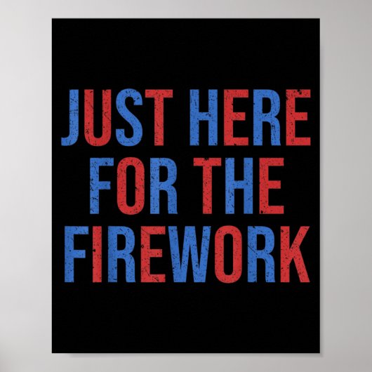Grappig hier voor de vuurwerk 4 juli koppel poster (Voorkant)