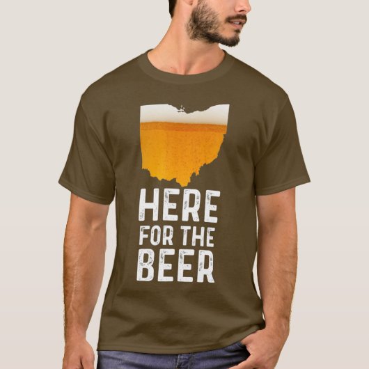 Grappig hier voor het bier Ohio Craft Beer T-shirt (Voorkant)