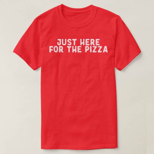 Grappig hier voor het Gezegde Pizza citeert grappi T-shirt (Design voorkant)