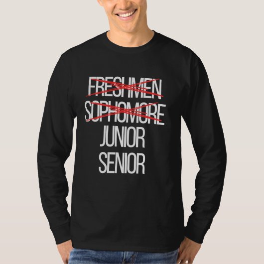Grappig High School College tweedejaars niveau Com T-shirt (Voorkant)