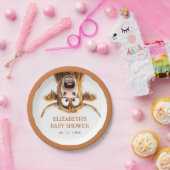 Grappig Highland Koe Baby shower Papieren Bordje (Feest)