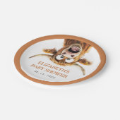 Grappig Highland Koe Baby shower Papieren Bordje (Gekanteld)