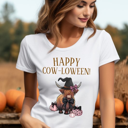 Grappig Highland Koe Halloween Shirt