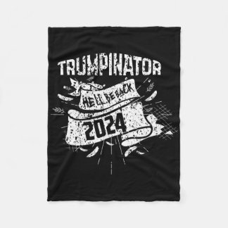 Grappig Hij Zal Ck Trump Trumpinator Supporter Zij Fleece Deken