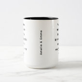 Grappig hilarisch beste vriend collega's vaarwel tweekleurige koffiemok (Center)