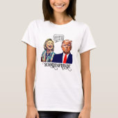 Grappig Hillary zegt Lock Trump Up Schadenfreude T-shirt (Voorkant)