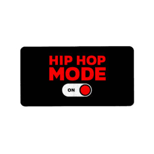 Grappig Hip Hop Design voor Mannen Vrouwen 90s Hip Etiket