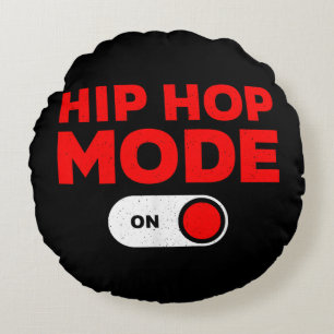Grappig Hip Hop Design voor Mannen Vrouwen 90s Hip Rond Kussen